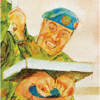 Ferhat Ozgur, Joke, Watercolor on Paper, 40 x 30cm, 2008